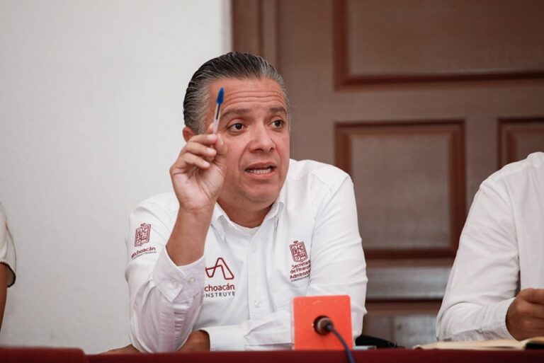 Luis Navarro anuncia récord histórico en inversión de obras públicas para Michoacán